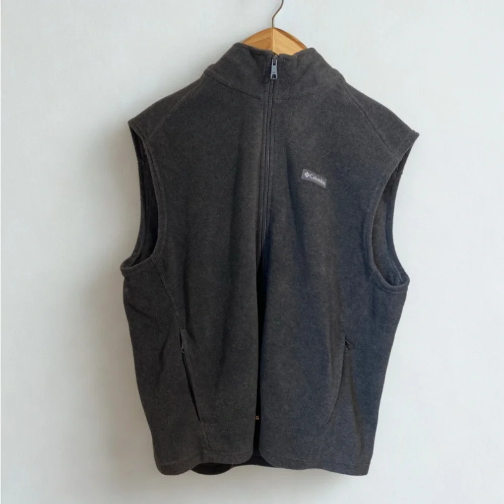 Columbia Men's Steens Mountain Fleece Vest in Charcoal Heather Size XL